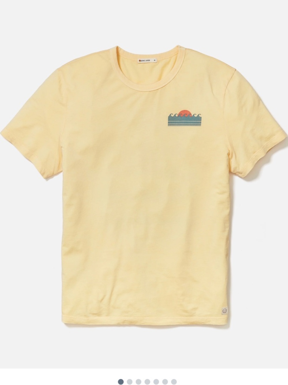 Marine Layer Wave Graphic Tee - Yellow